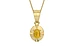 Ashtadhatu Thailand Yellow Sapphire Pendant Fine Quality (P11)
