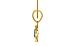 Gold Ceylon Blue Sapphire Pendant Prime Quality (P11)