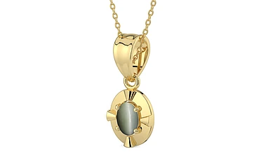 Ashtadhatu Cat's Eye Pendant Fine Quality (P11)