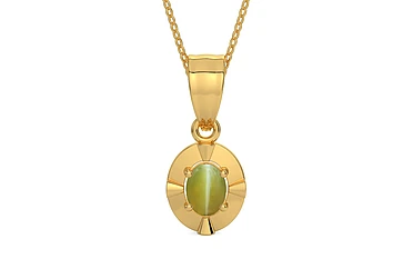 Gold Cat's Eye Pendant Limited Quality (P11)