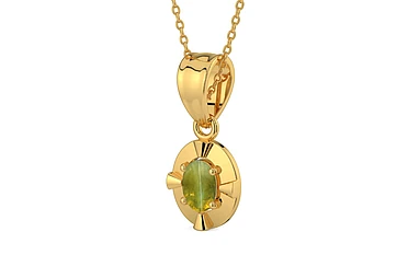 Gold Cat's Eye Pendant Rare Quality (P11)