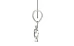 Sterling Silver Ceylon White Sapphire Pendant Fine Quality (P11)