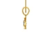 Gold Ceylon White Sapphire Pendant Prime Quality (P11)