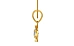 Gold Ceylon White Sapphire Pendant Rare Quality (P11)