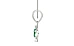 Sterling Silver Emerald Pendant Rare Quality (P11)