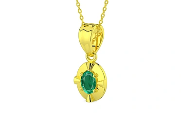Panchdhatu Emerald Pendant Rare Quality (P11)