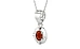 Sterling Silver Hessonite Garnet Pendant Prime Quality (P11)