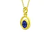 Panchdhatu Thailand Blue Sapphire Pendant Prime Quality (P12)