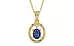 Ashtadhatu Thailand Blue Sapphire Pendant Fine Quality (P2)