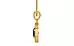 Gold Thailand Blue Sapphire Pendant Fine Quality (P2)
