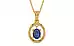 Gold Thailand Blue Sapphire Pendant Fine Quality (P2)