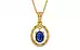 Gold Thailand Blue Sapphire Pendant Limited Quality (P2)