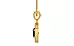 Gold Thailand Blue Sapphire Pendant Limited Quality (P2)