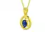 Panchdhatu Thailand Blue Sapphire Pendant Limited Quality (P2)