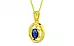 Panchdhatu Thailand Blue Sapphire Pendant Rare Quality (P2)