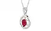 Sterling Silver Ruby Pendant Limited Quality (P2)