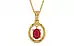 Gold Ruby Pendant Limited Quality (P2)