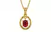 Gold Ruby Pendant Rare Quality (P2)