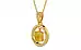 Gold Thailand Yellow Sapphire Pendant Fine Quality (P2)