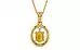 Gold Thailand Yellow Sapphire Pendant Fine Quality (P2)