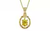 Ashtadhatu Thailand Yellow Sapphire Pendant Limited Quality (P2)