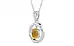 Sterling Silver Thailand Yellow Sapphire Pendant Prime Quality (P2)