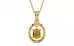 Ashtadhatu Thailand Yellow Sapphire Pendant Prime Quality (P2)