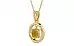 Ashtadhatu Thailand Yellow Sapphire Pendant Prime Quality (P2)