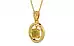 Gold Thailand Yellow Sapphire Pendant Prime Quality (P2)