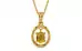 Gold Thailand Yellow Sapphire Pendant Prime Quality (P2)