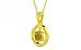 Panchdhatu Thailand Yellow Sapphire Pendant Prime Quality (P2)