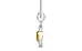 Sterling Silver Thailand Yellow Sapphire Pendant Rare Quality (P2)