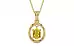 Ashtadhatu Thailand Yellow Sapphire Pendant Rare Quality (P2)