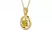 Ashtadhatu Thailand Yellow Sapphire Pendant Rare Quality (P2)