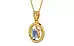 Gold Ceylon Blue Sapphire Pendant Fine Quality (P2)