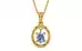 Gold Ceylon Blue Sapphire Pendant Fine Quality (P2)