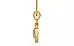 Gold Ceylon Blue Sapphire Pendant Fine Quality (P2)
