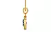 Gold Ceylon Blue Sapphire Pendant Limited Quality (P2)