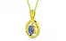 Panchdhatu Ceylon Blue Sapphire Pendant Prime Quality (P2)