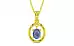 Panchdhatu Ceylon Blue Sapphire Pendant Prime Quality (P2)