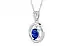 Sterling Silver Ceylon Blue Sapphire Pendant Rare Quality (P2)