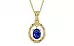 Ashtadhatu Ceylon Blue Sapphire Pendant Rare Quality (P2)