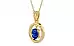 Ashtadhatu Ceylon Blue Sapphire Pendant Rare Quality (P2)