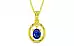 Panchdhatu Ceylon Blue Sapphire Pendant Rare Quality (P2)