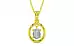 Panchdhatu Ceylon White Sapphire Pendant Fine Quality (P2)