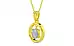 Panchdhatu Ceylon White Sapphire Pendant Fine Quality (P2)