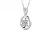 Sterling Silver Ceylon White Sapphire Pendant Prime Quality (P2)