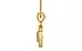 Gold Ceylon White Sapphire Pendant Prime Quality (P2)