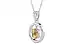 Sterling Silver Ceylon Yellow Sapphire Pendant Fine Quality (P2)