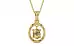 Ashtadhatu Ceylon Yellow Sapphire Pendant Fine Quality (P2)
